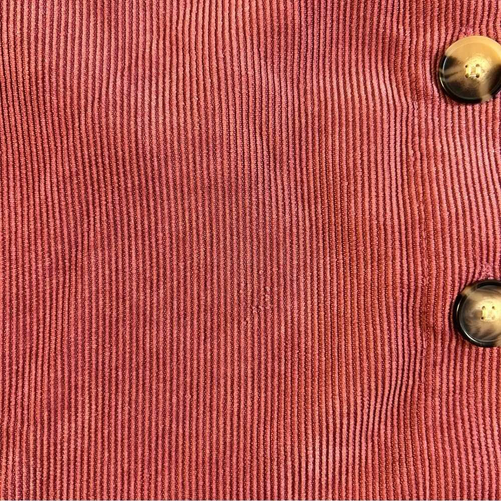 IN‎ San Francisco Women’s Corduroy Button-Front Skirt, Pink Size 1